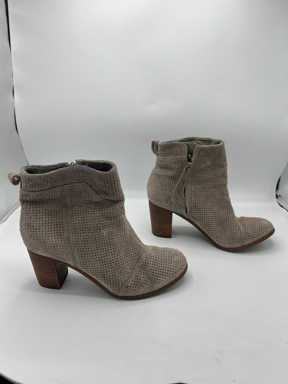Toms Heeled Ankle Booties - Size 7.5